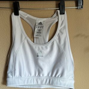 Adidas size Medium white sports bra